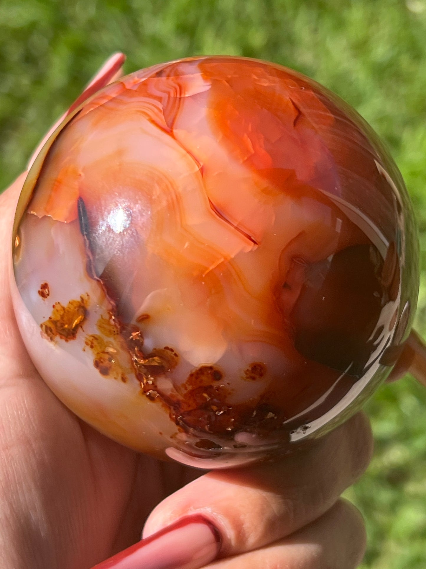 “Campfire Chronicles” Carnelian Spheres