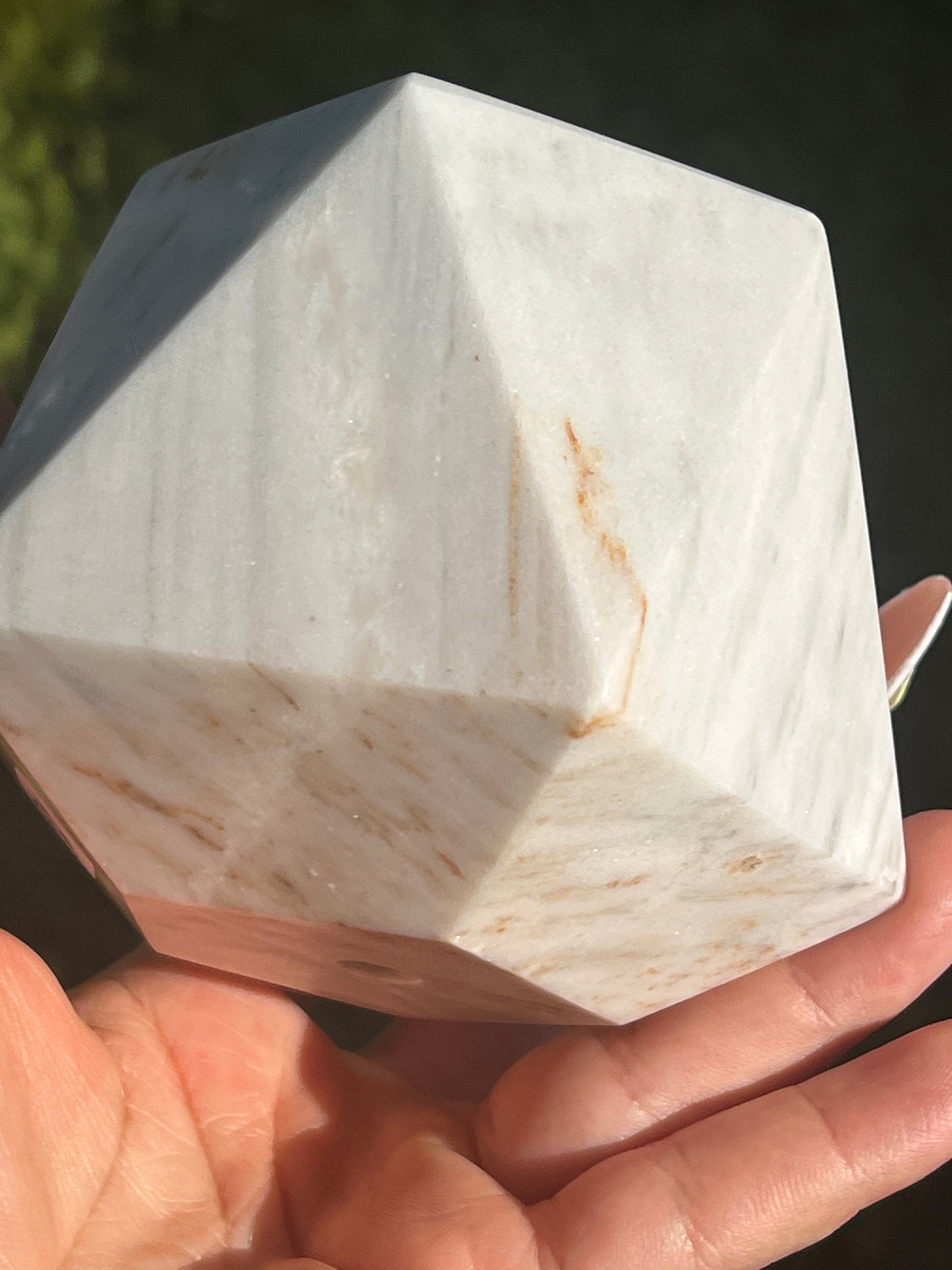 White Marble Planter