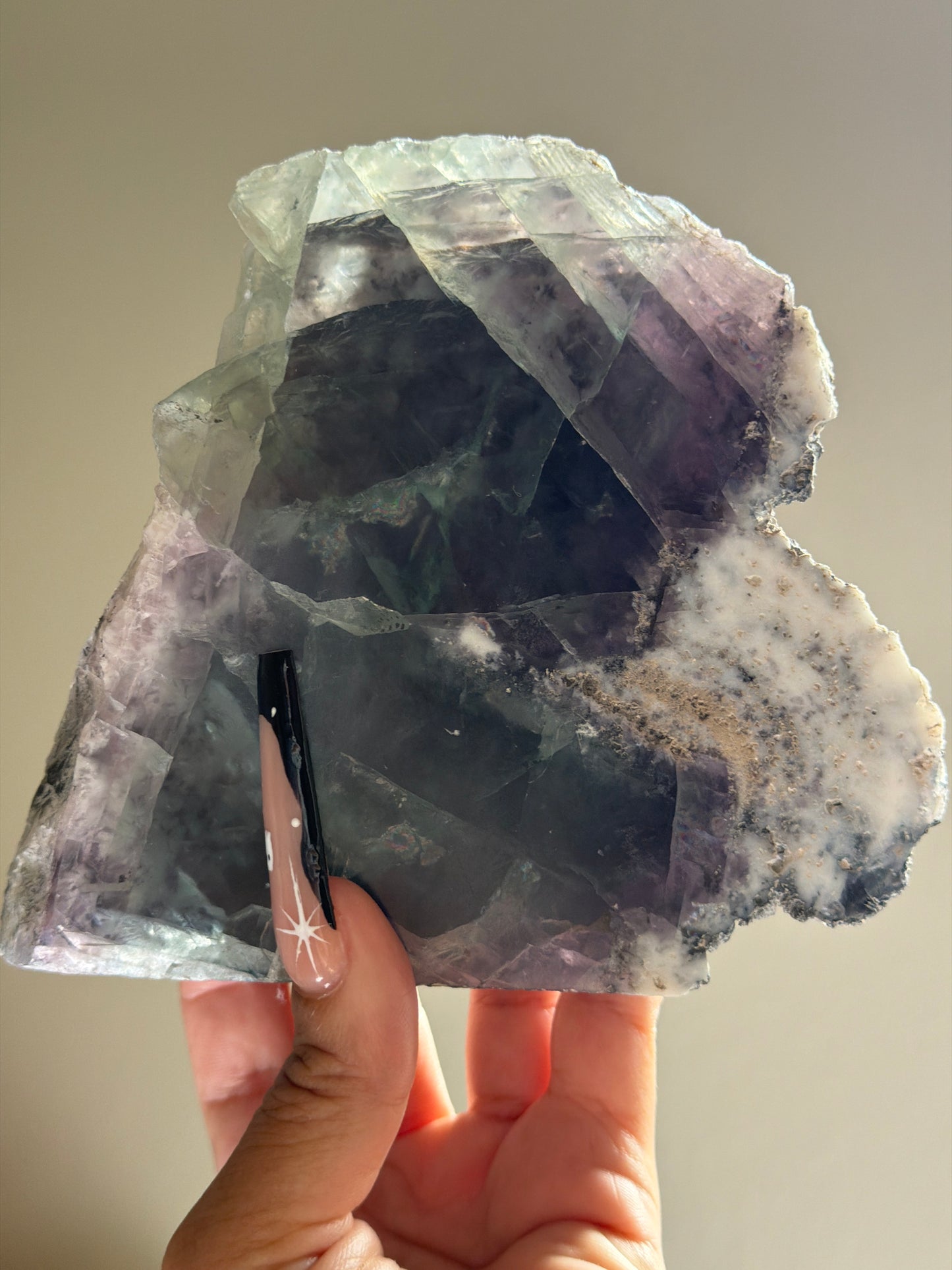 “Enchanted Lagoon” Self-Standing Fluorite Free Forms