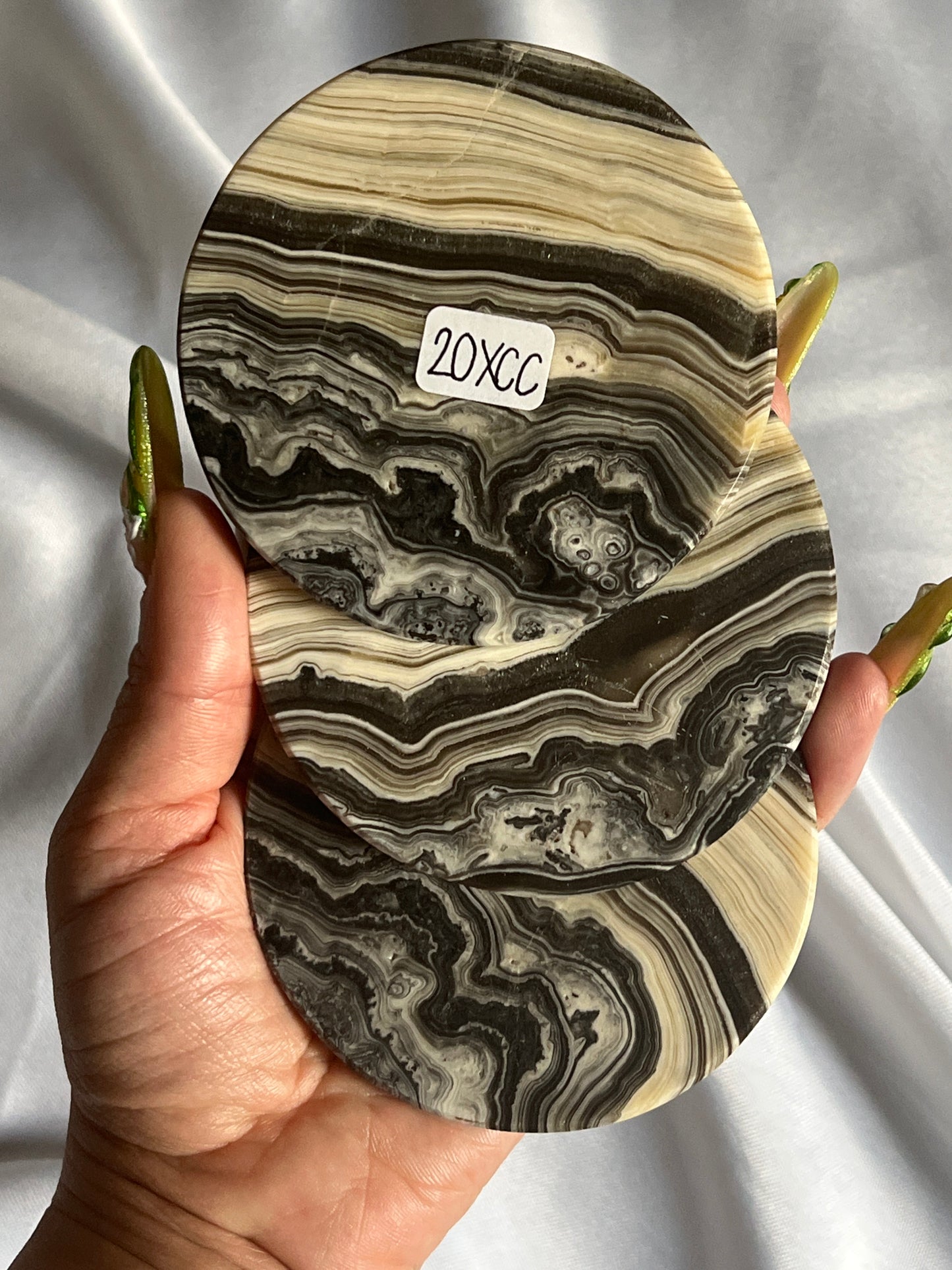 “Just Coastin’” Onyx & Calcite Coaster Sets