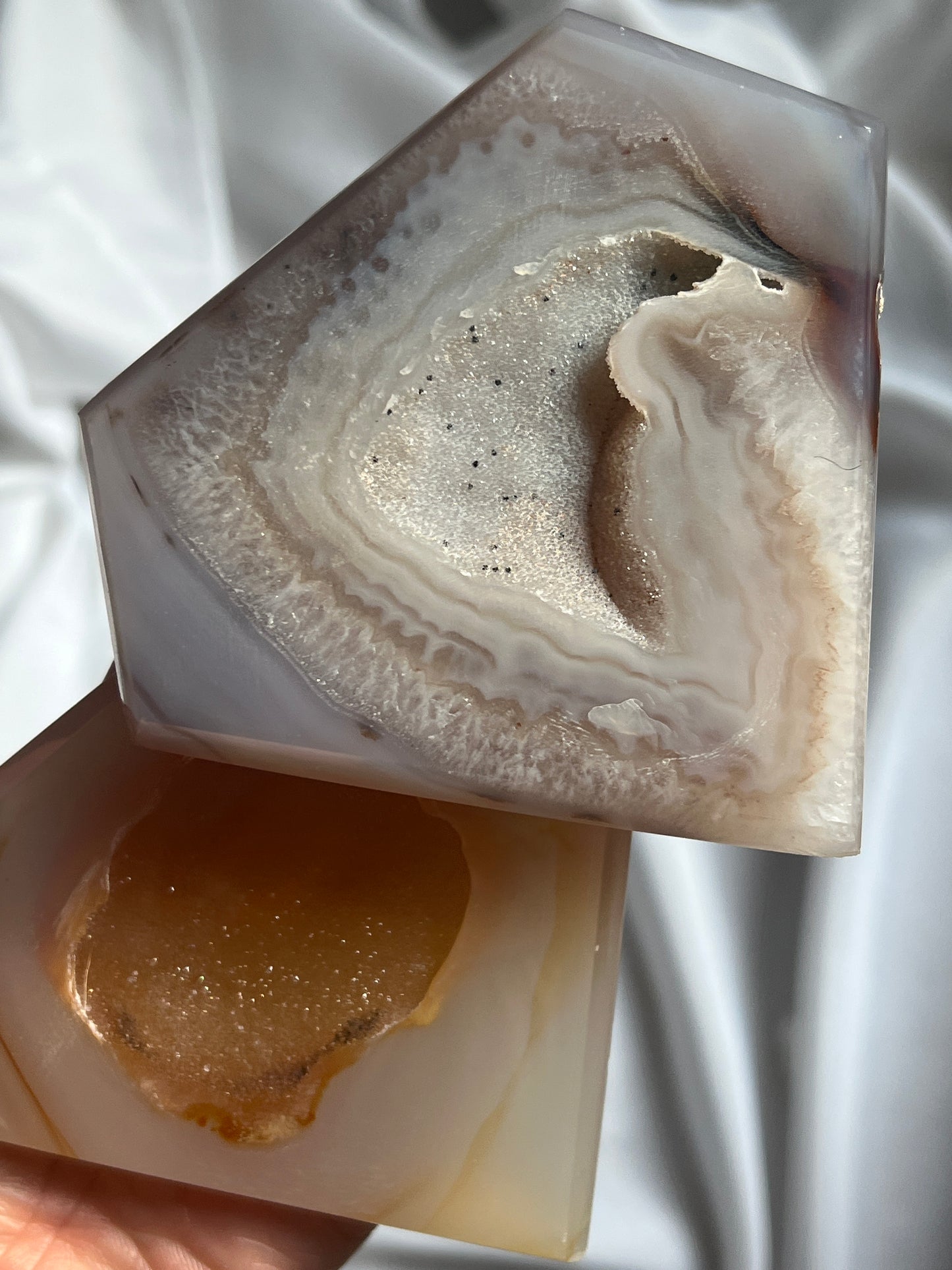 “Iced Out” Druzy Agate Diamonds