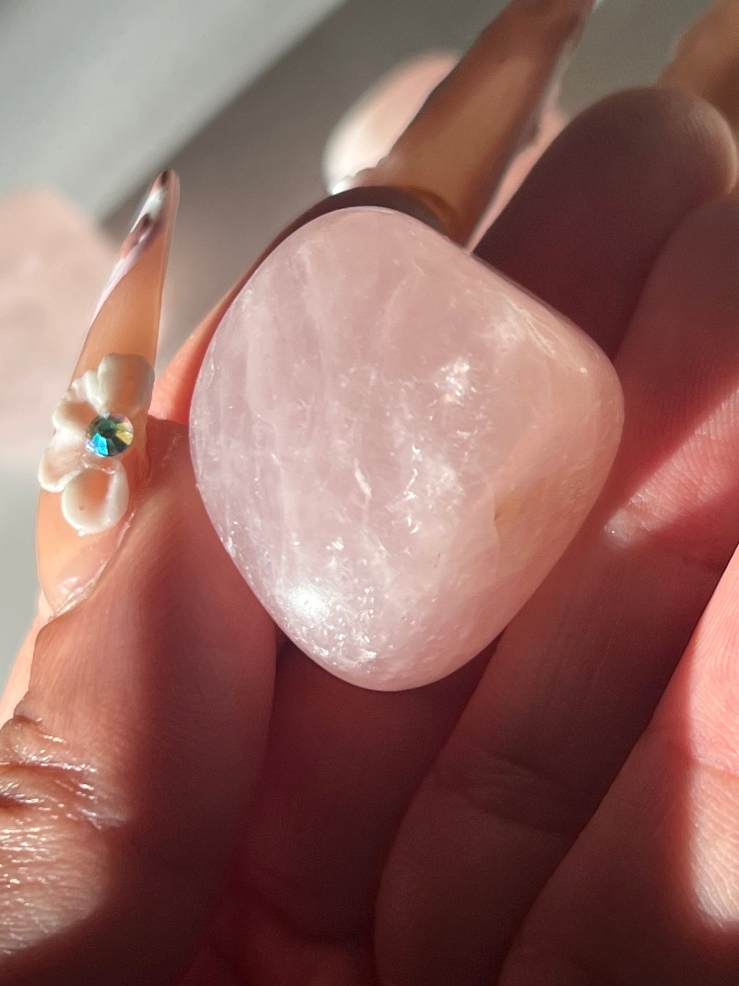 “Blushing Jelly” Rose Quartz Tumbles