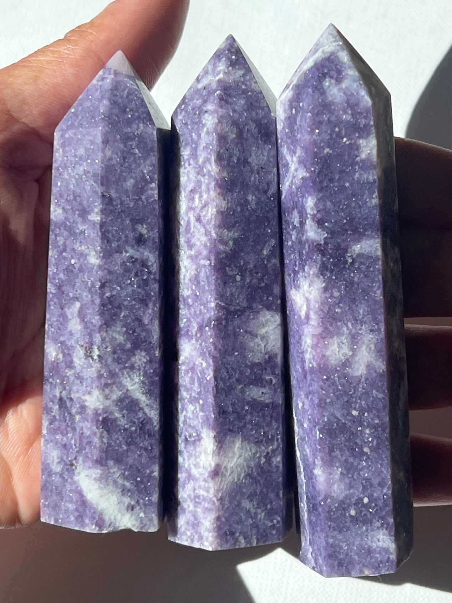 “Celestial Sprinkles” Lepidolite Points