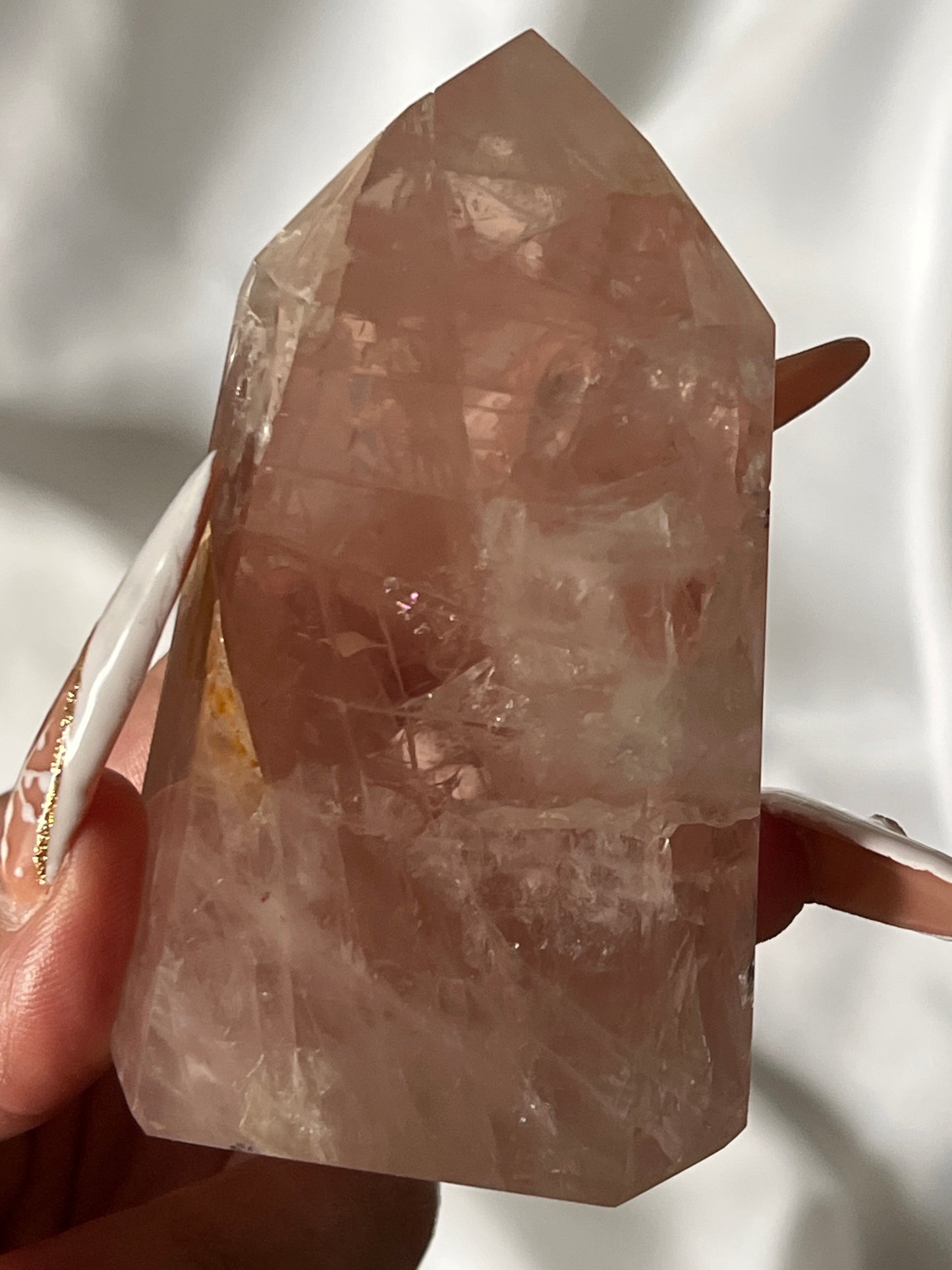 “Blushing Jelly” Super Clear Rose Healer Towers