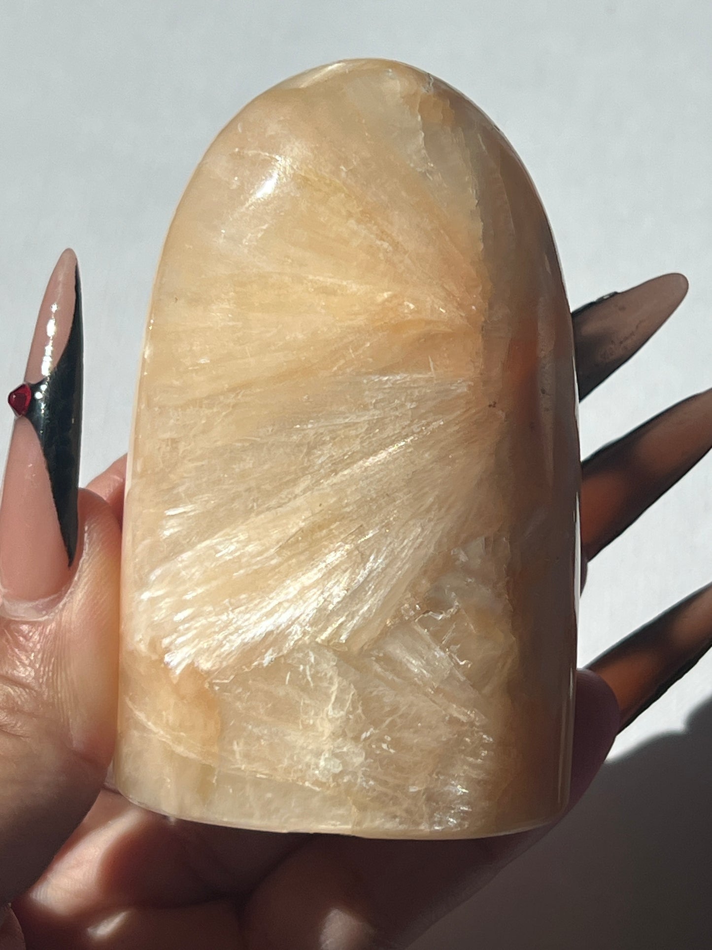 “Goblin’s Gravestone” Peach Stilbite Free Forms