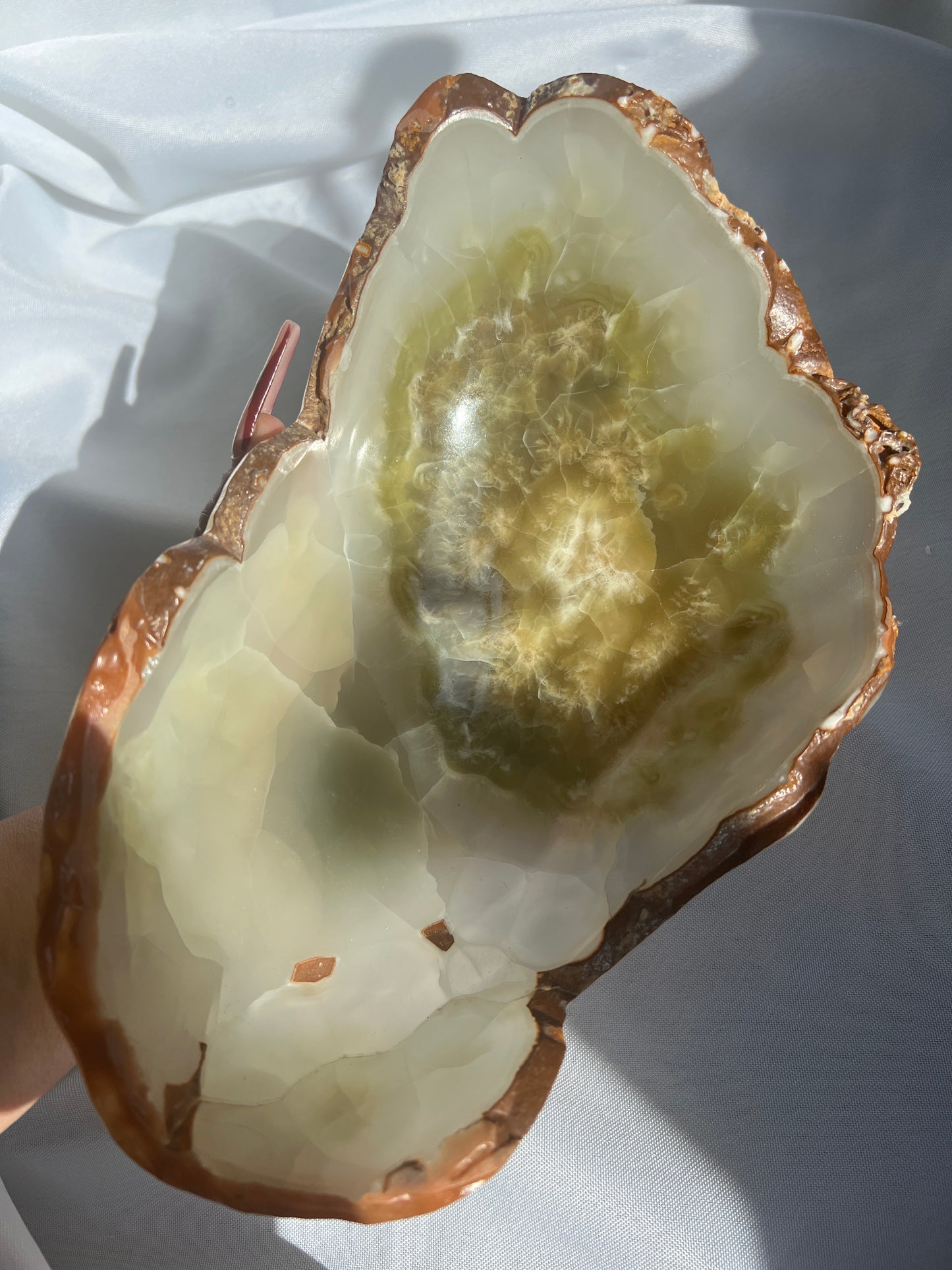 “Exquisite” Large Green Onyx Bowl