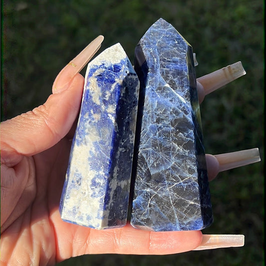 “Electric Azul” Sodalite Towers