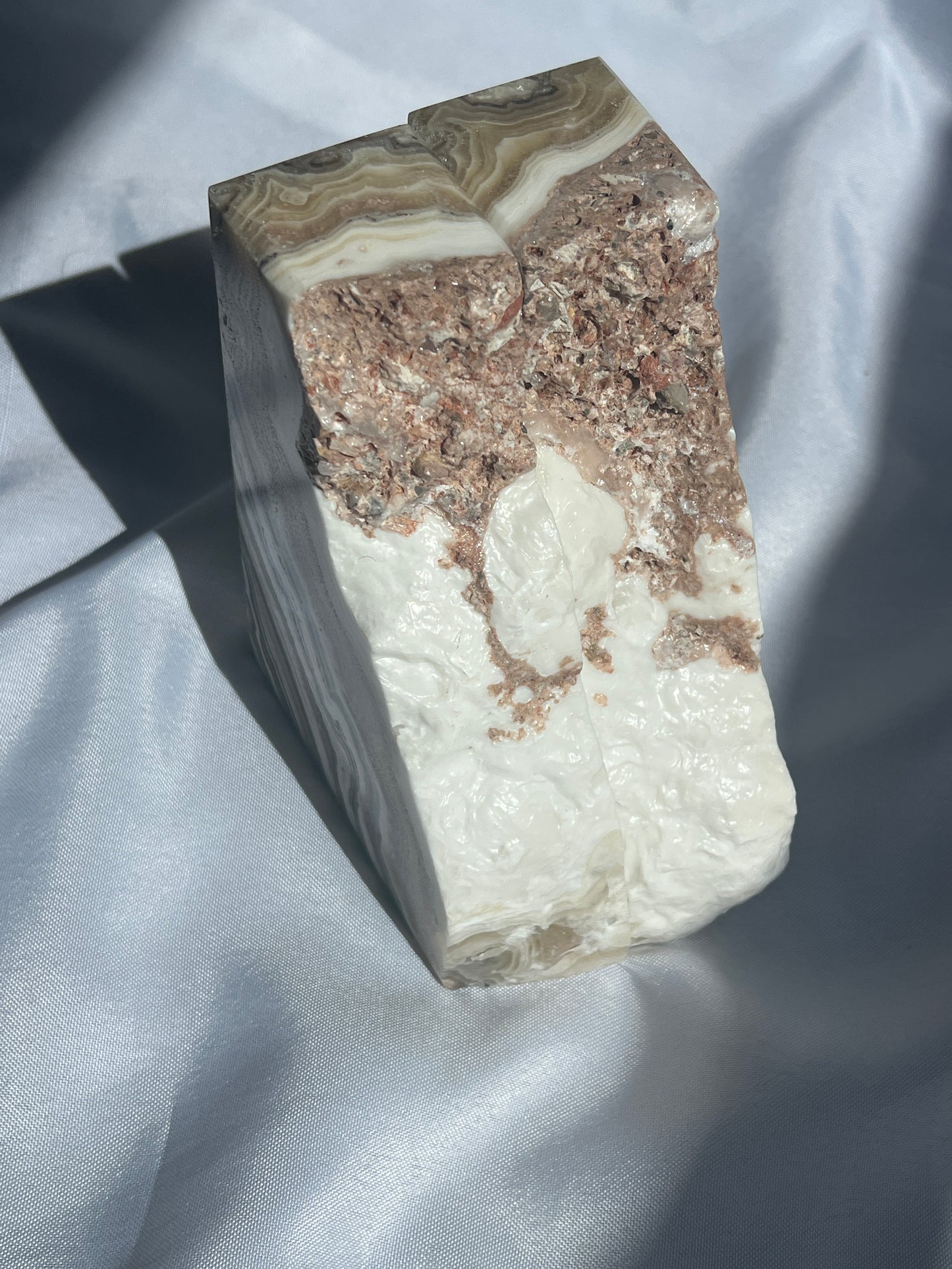 “Fairytale” Banded Calcite & Onyx Bookends