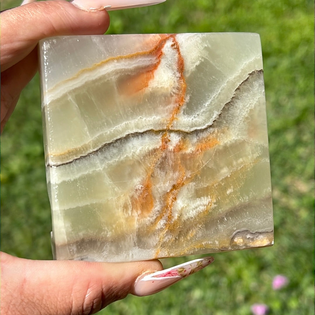 “Call Me” Green Onyx Phone Holder