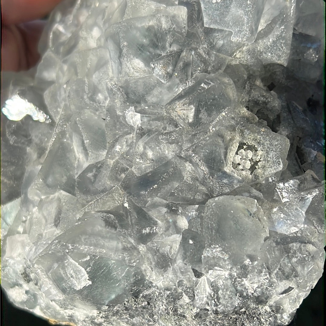 Large Mint Green & Gray Xianghualing Fluorite Cluster LMGG