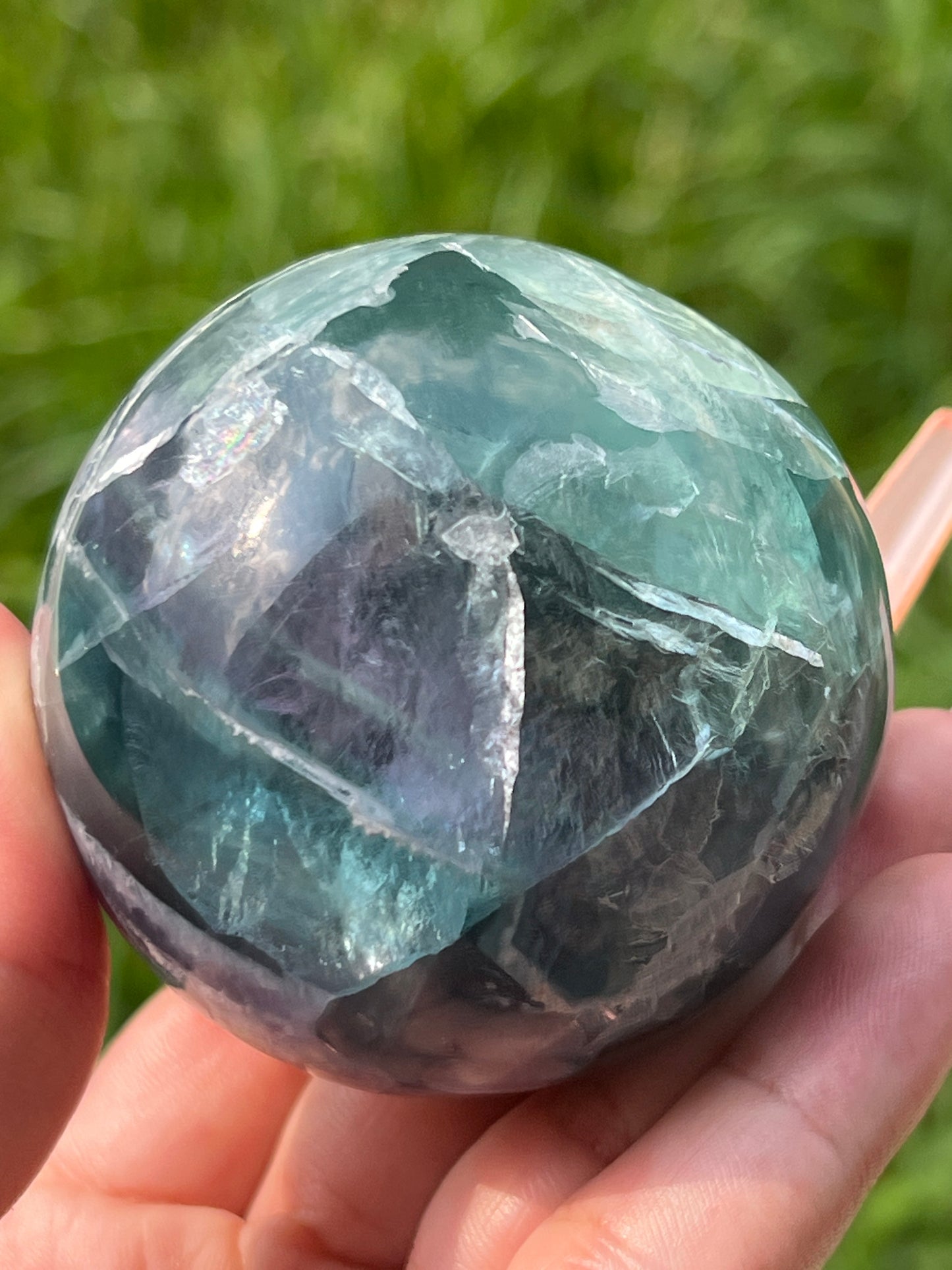 “Oceanfront” Fluorite Spheres