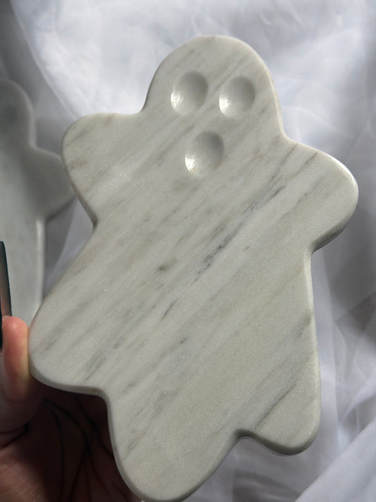 “Ghoulfriends” White Marble Ghost Slabs