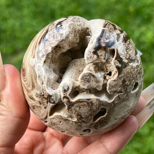 Large Chocolate Calcite Sphere