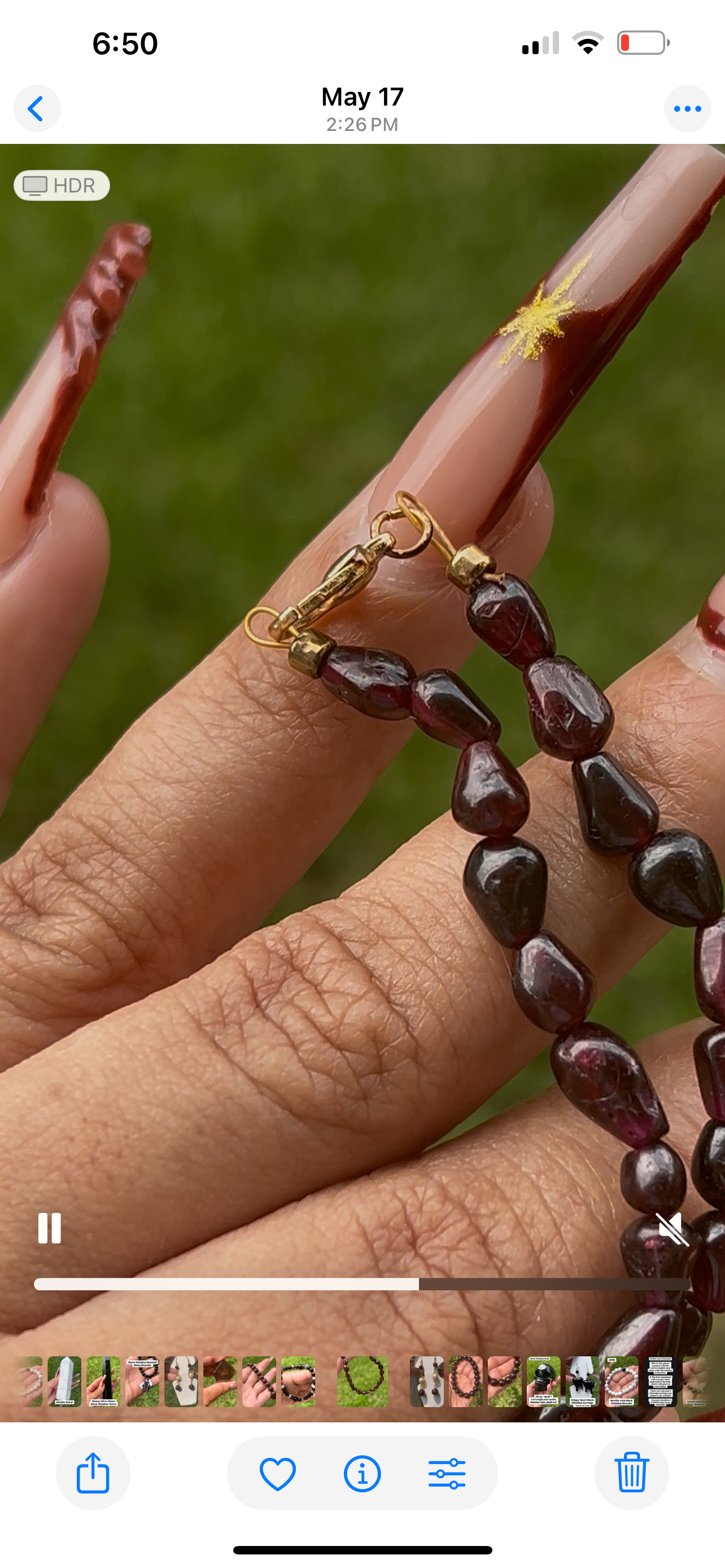“Pomegranate” Garnet Necklace