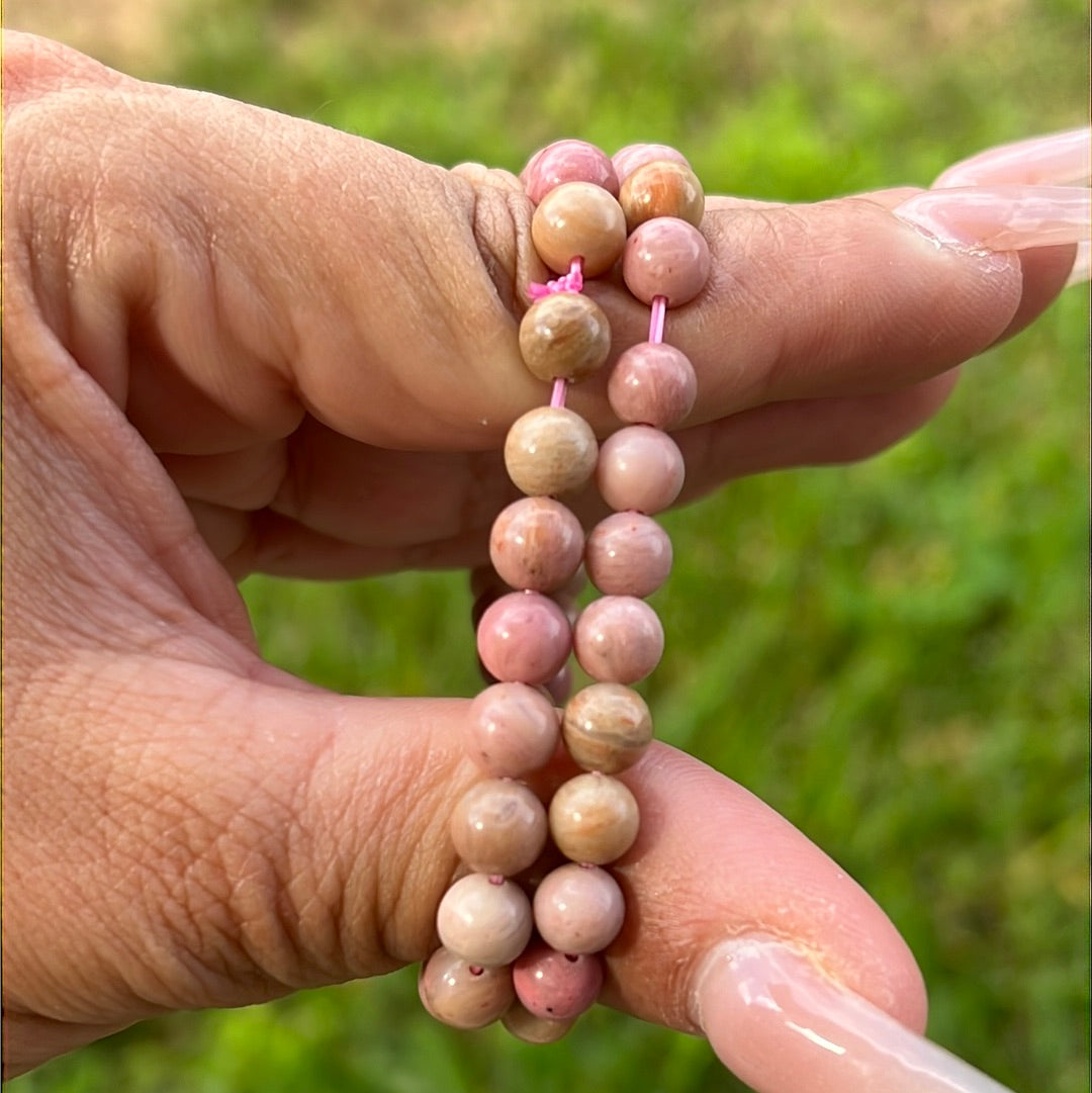 “Coral Crush” Thulite Bracelets