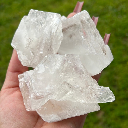 “Ice Cubes” Clear Calcite Chunks