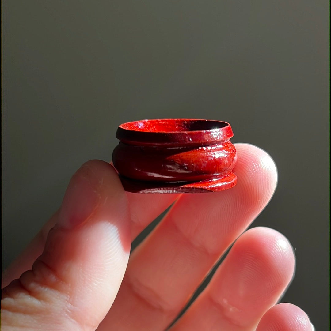 Small Mahogany Sphere Stands