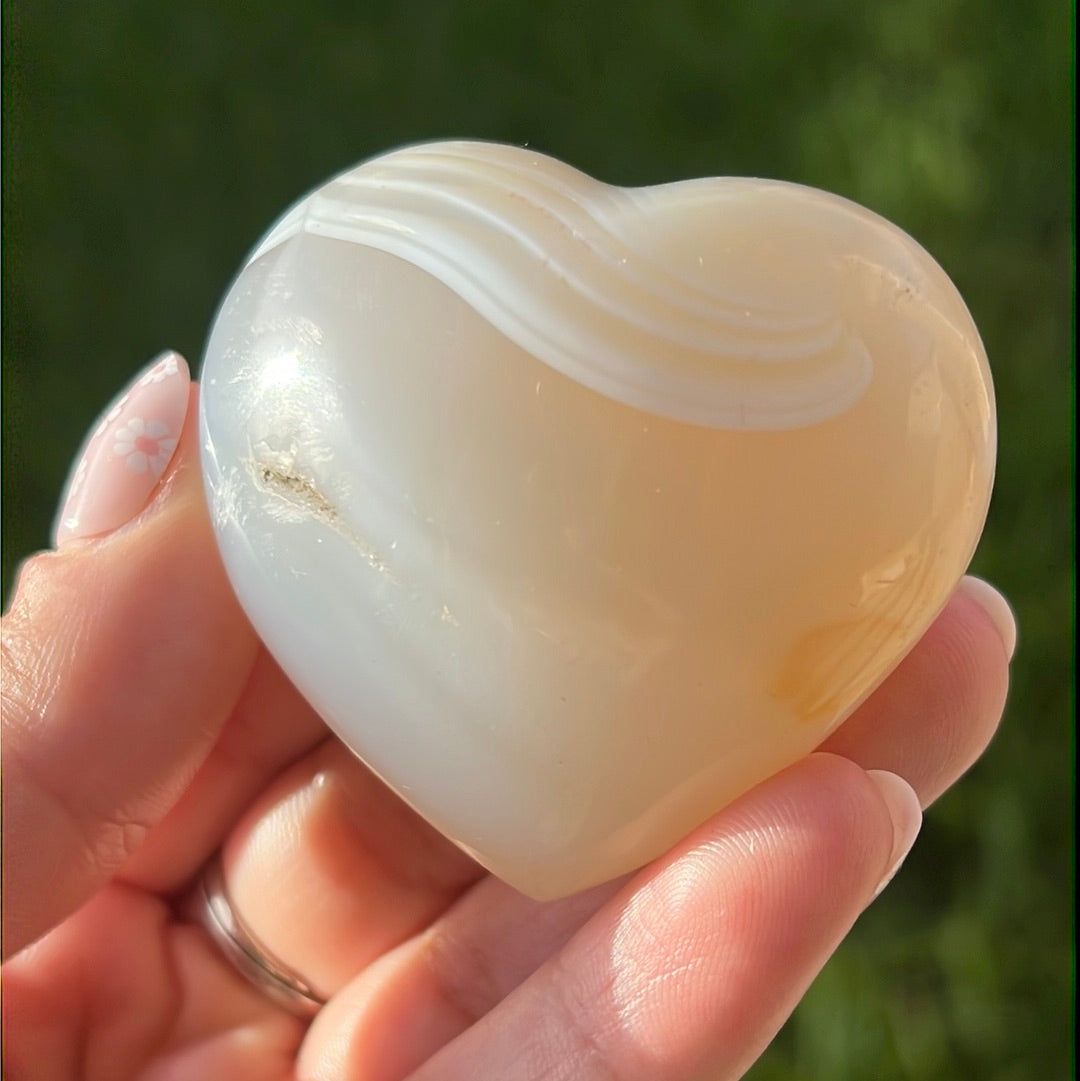 “Agate You Babe” Banded Agate Hearts