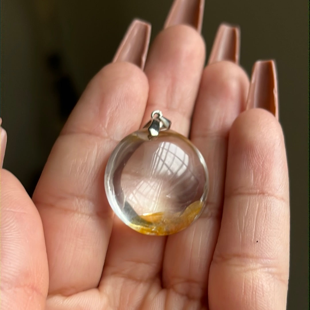 Minimalistic Golden Healer Pendant
