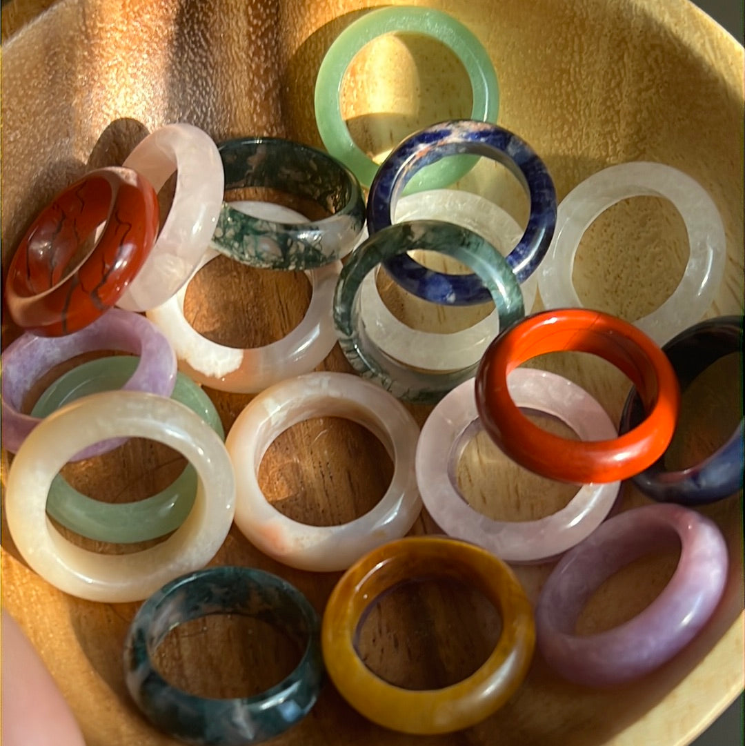 Various Crystal Rings