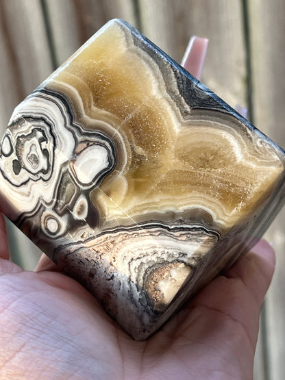 “Om Sweet Om” Onyx & Calcite House Set