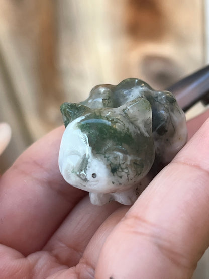 “Foxtrot” Moss Agate Foxes