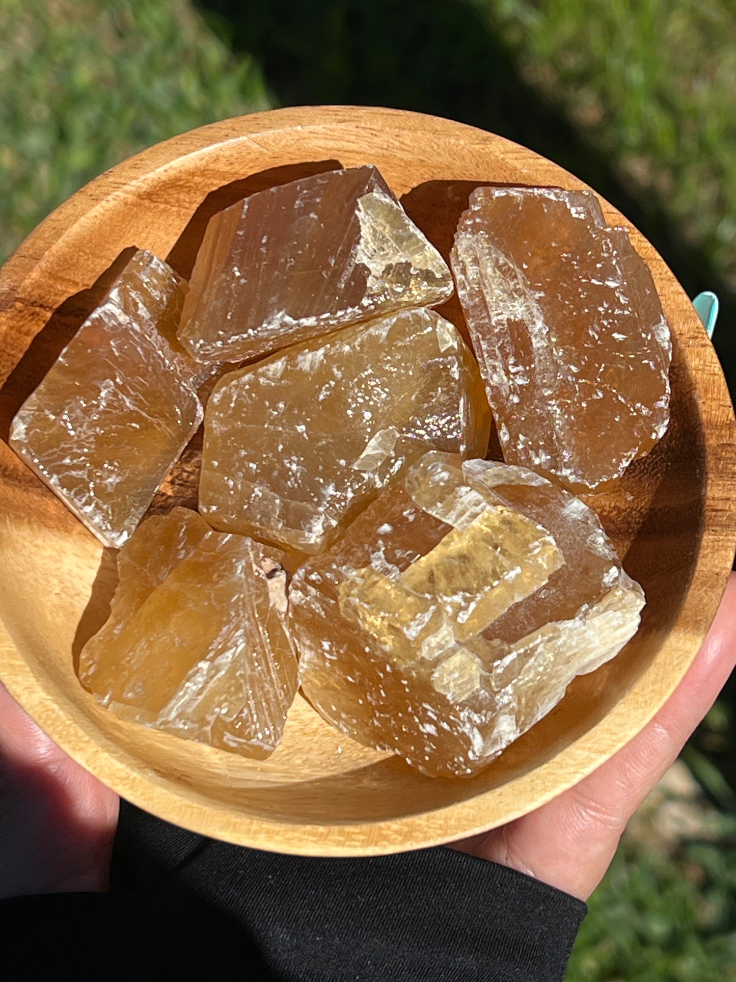 “Honeycomb” Honey Calcite Chunks