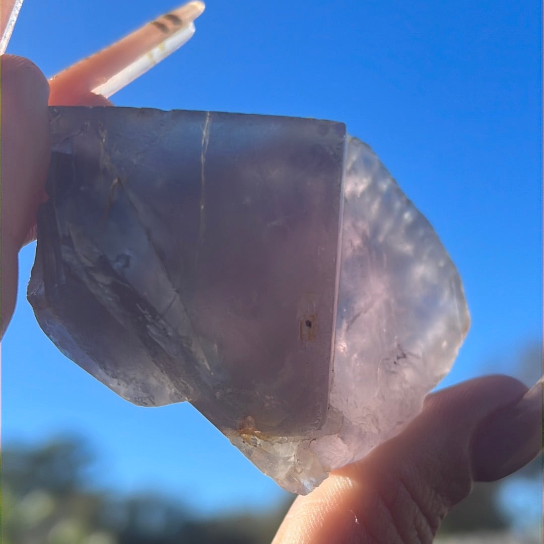 “Princesa” Purple/Pink Nigerian Fluorite Chunk