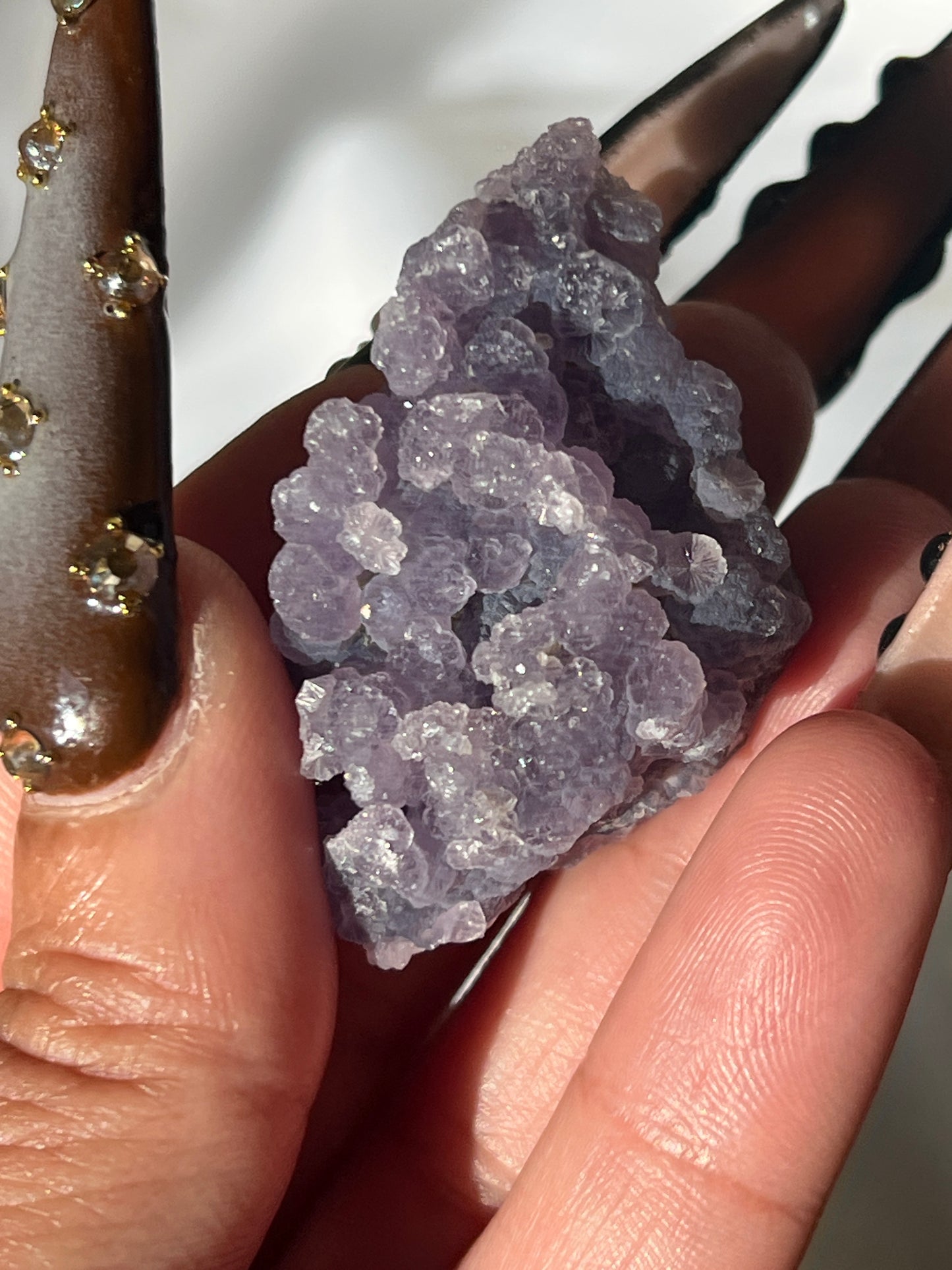 “Galactic Glitz” Grape Agate Clusters