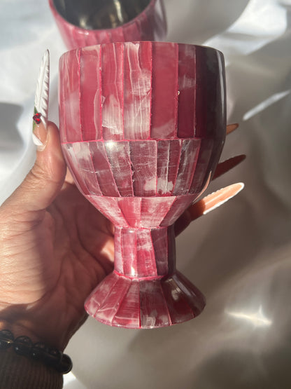 “Umbridge” Mangano Calcite Goblets