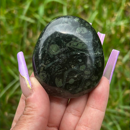 “Emerald Haze” Kambaba Jasper Palm Stone