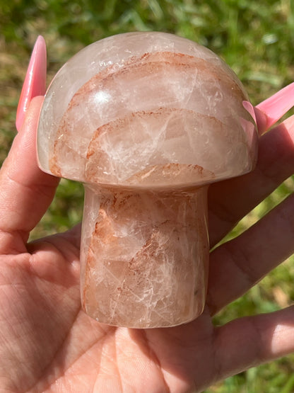 “Blazing” Medium Fire Quartz Mushroom