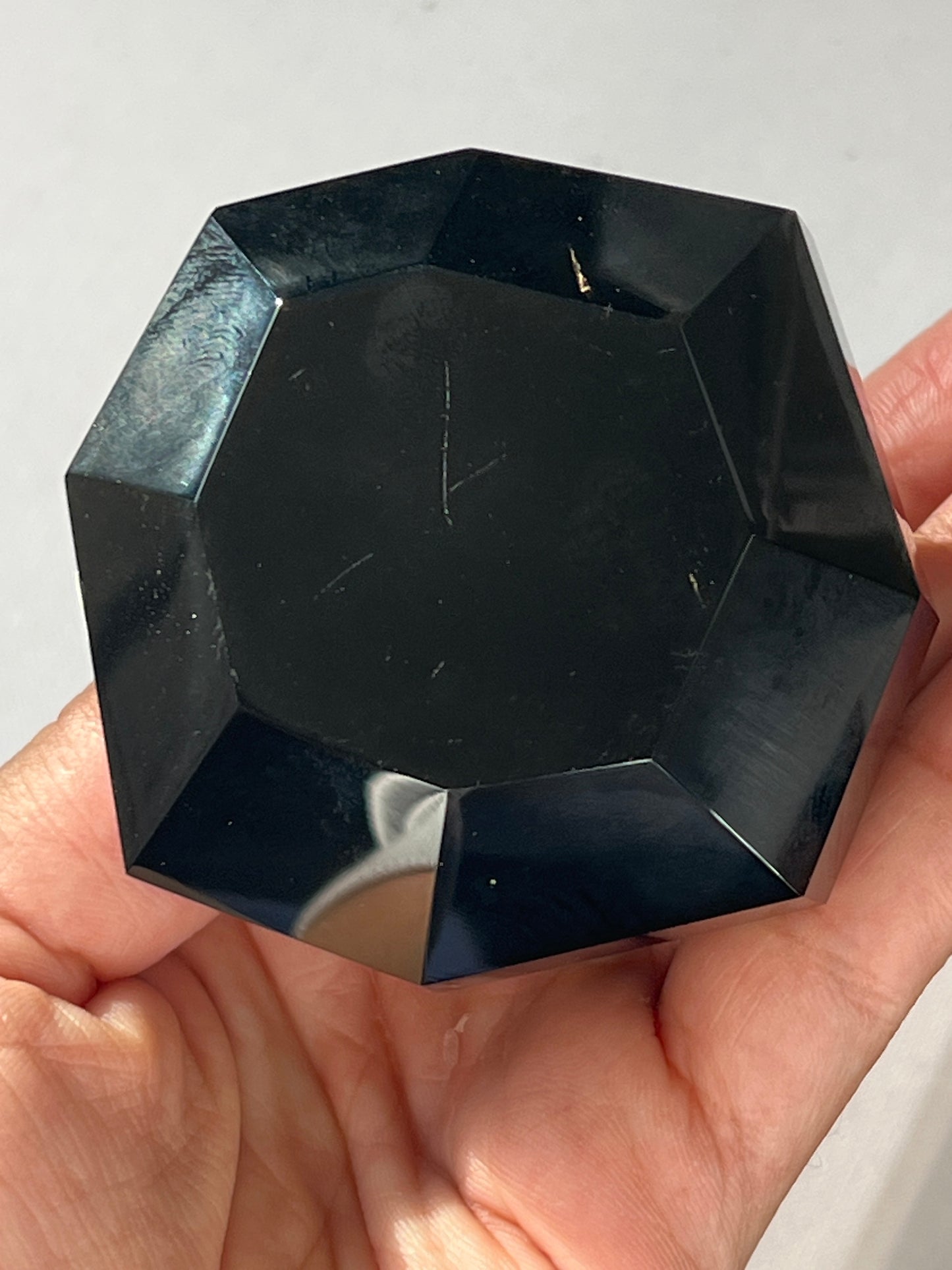 “Diamond of Isis” Black Obsidian Diamond