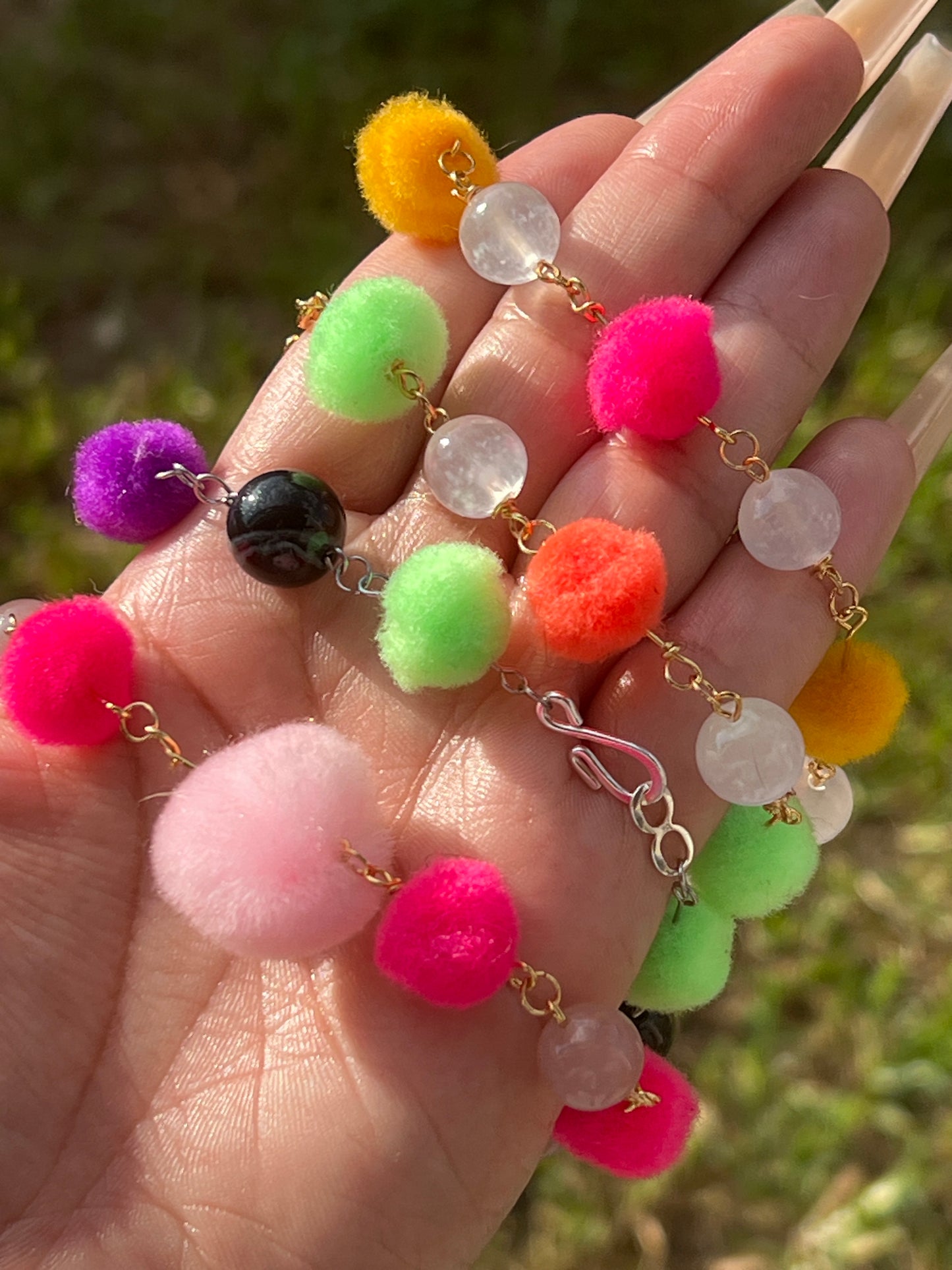 "Pom-p and Circumstance" Crystal Bracelets