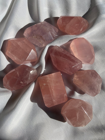 “Guava Juice” Rose Quartz Free Forms