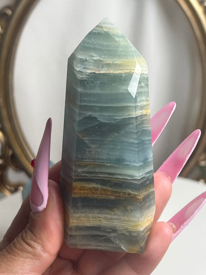 “Whispering Waves” Blue Onyx Towers