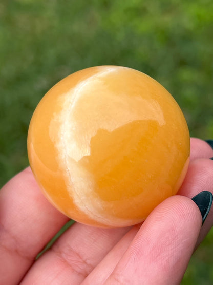 “Grecian Orange Grove” Orange Calcite Spheres