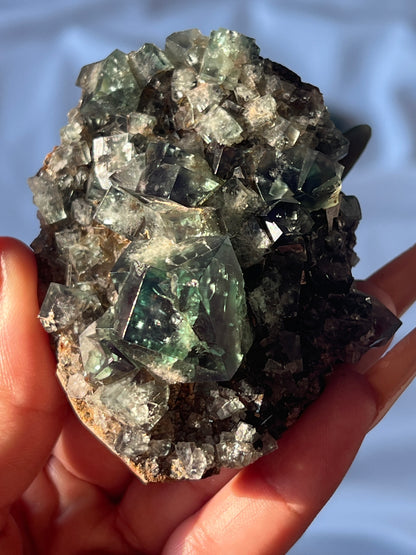 Fairy Holes Pocket UK Fluorite Clusters