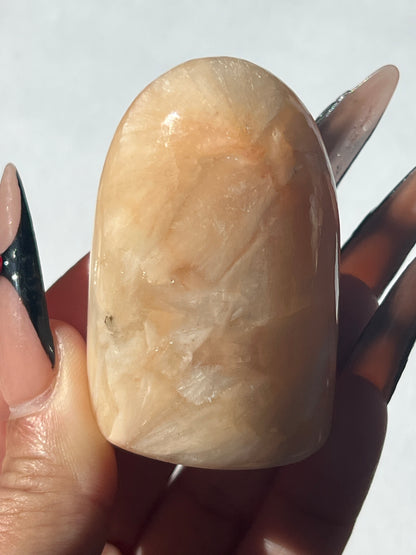 “Goblin’s Gravestone” Peach Stilbite Free Forms