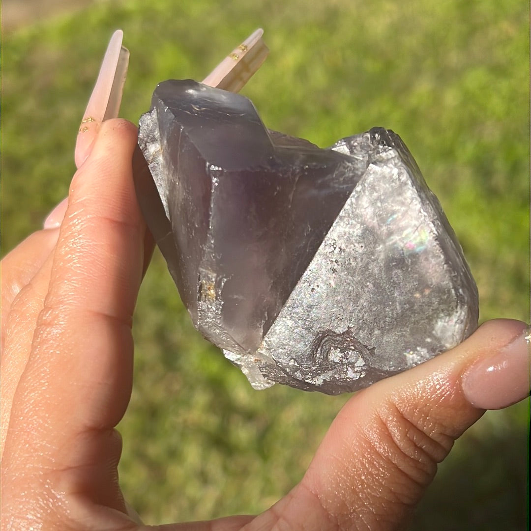 “Princesa” Purple/Pink Nigerian Fluorite Chunk