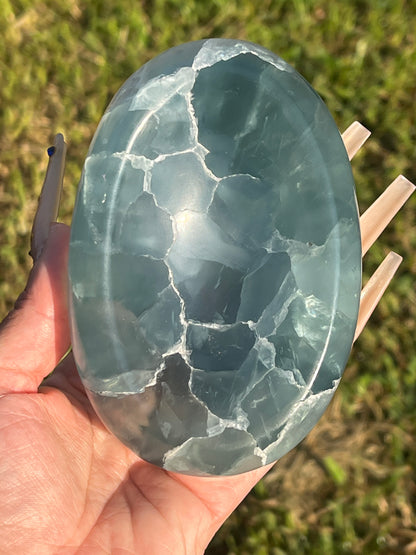 “Oceanic” Blue-Green Fluorite Bowl