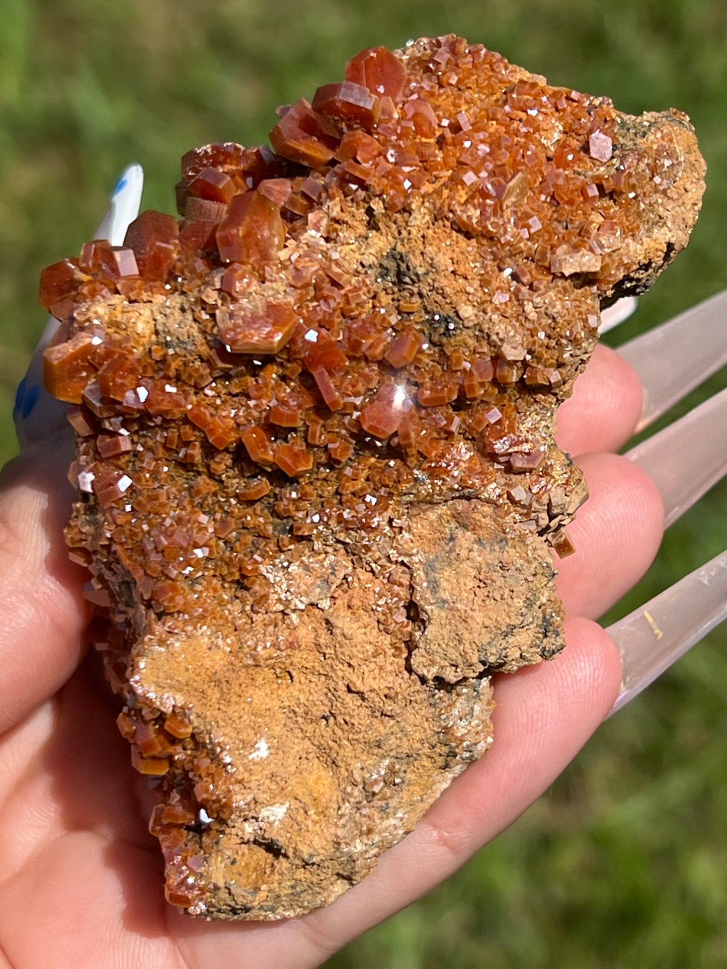 “Spiced Sugar” Vanadinite Cluster