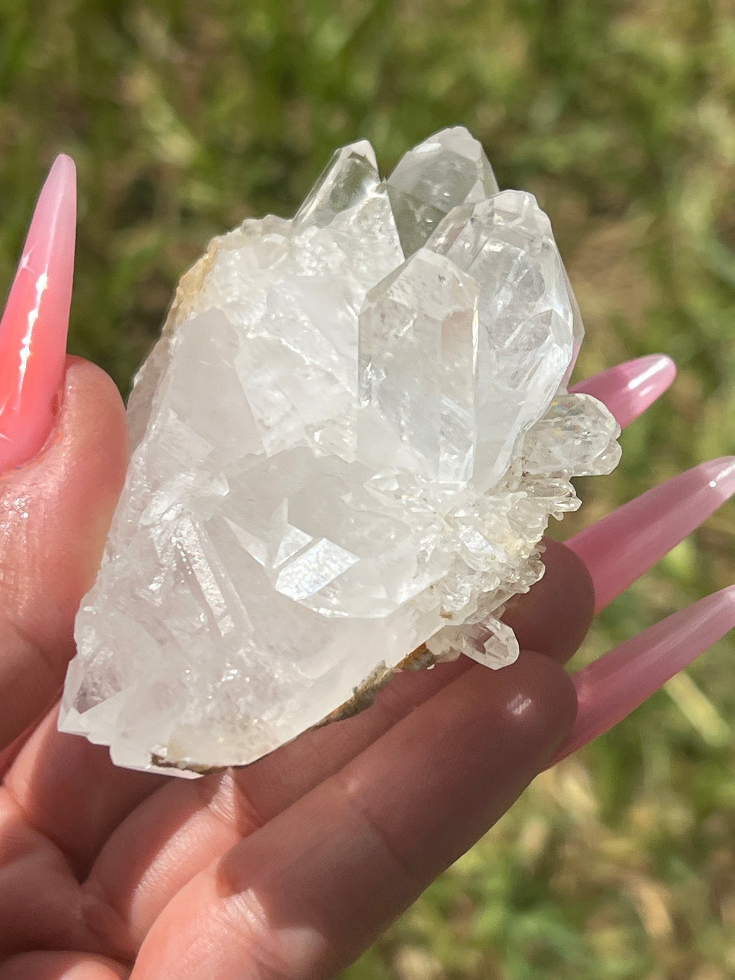 “Crystalline” Large Faden Quartz Cluster