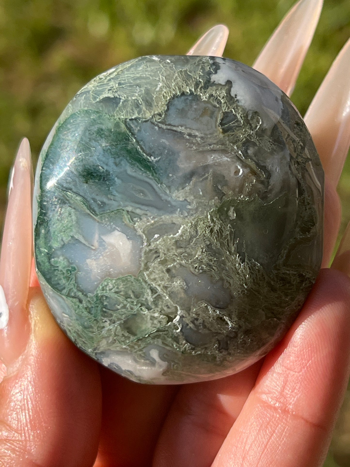 “Fern-tastic!” Moss Agate & Tree Agate Palm Stones