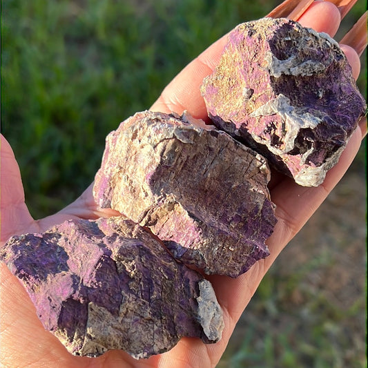 “Violet Peaks” Purpurite Chunks