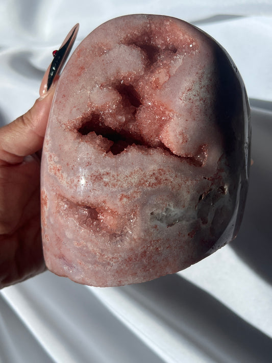 “Beauty and Brains” Juicy Pink Amethyst Free Form