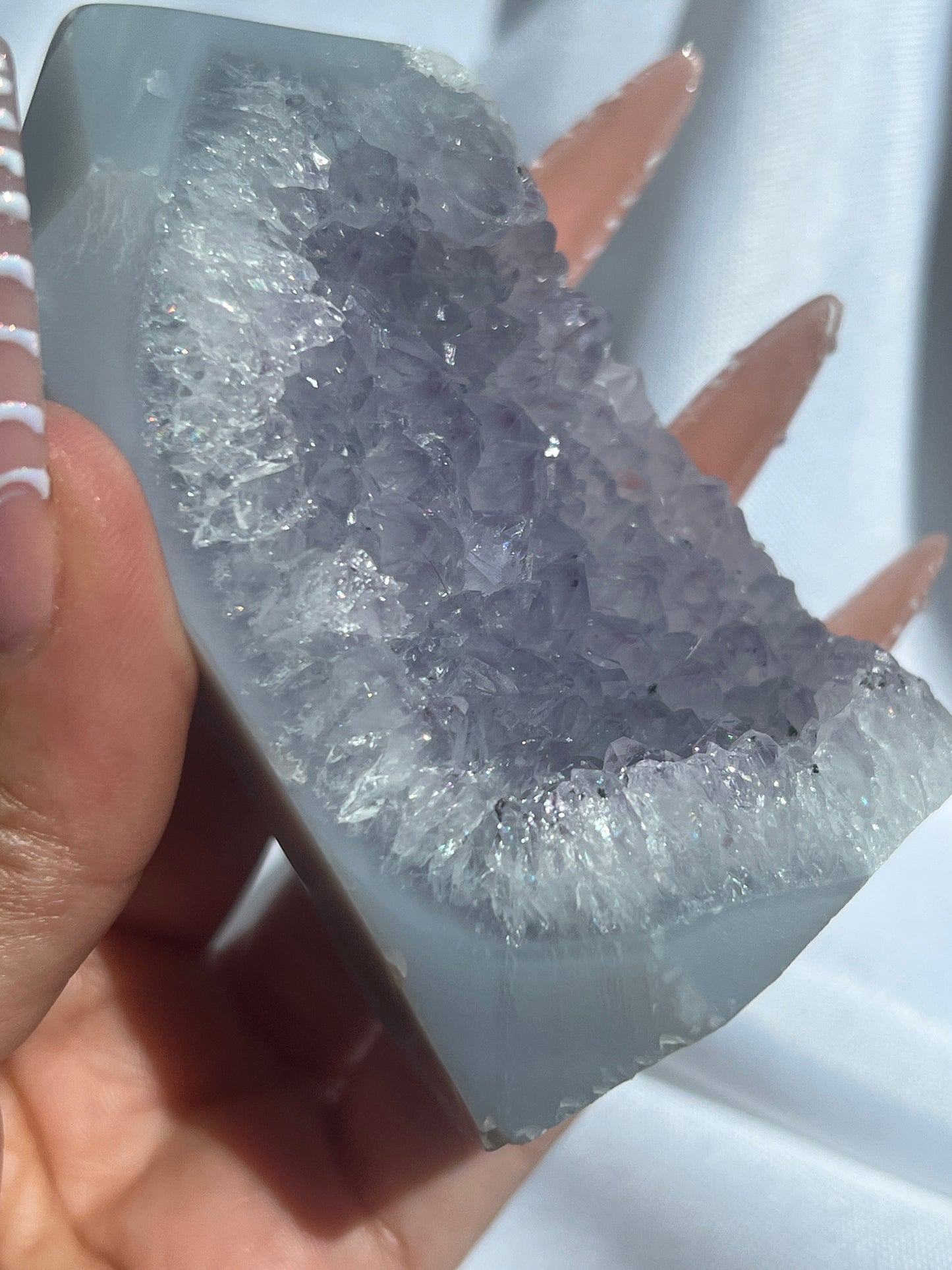 “Fairy Pool” Druzy Agate Tower