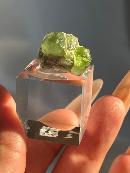 Medium Peridot Clusters