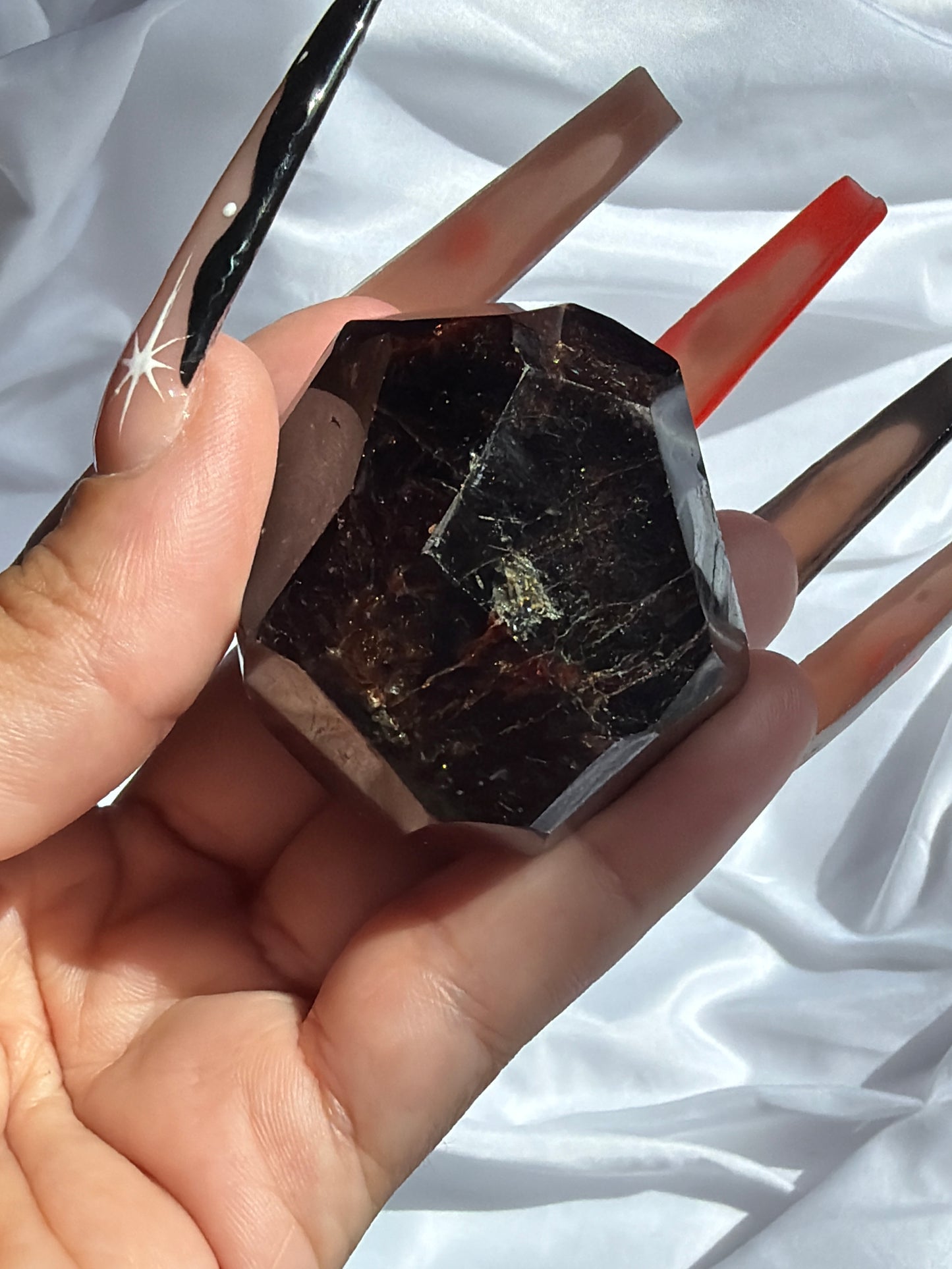 “Lifeblood” Faceted Garnet Free Forms