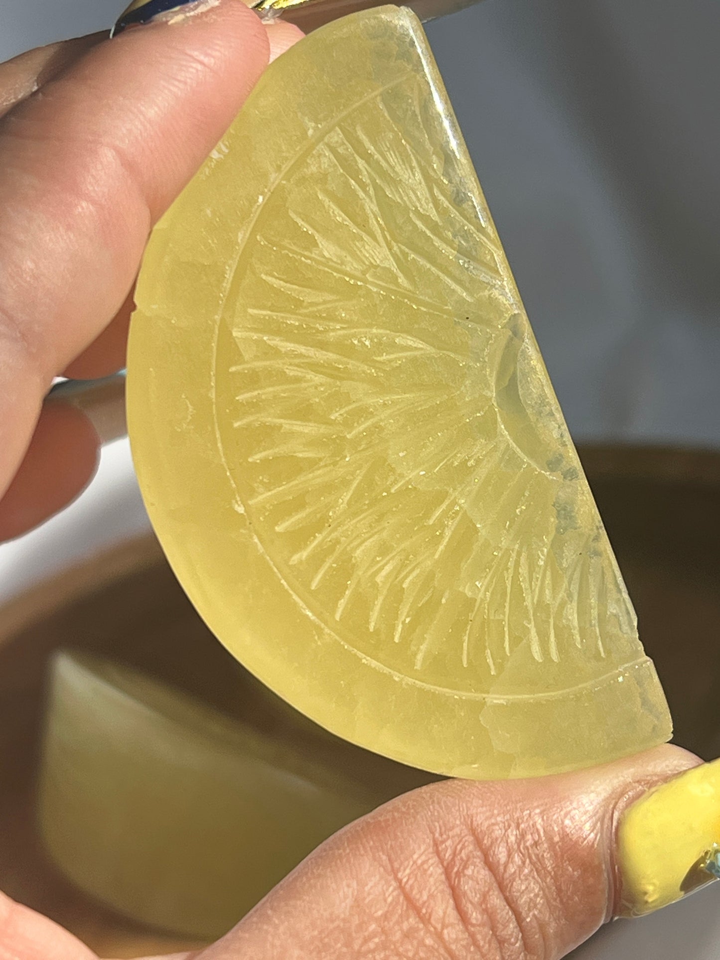 “Citrus Soleil” Lemon Calcite Lemon Slices